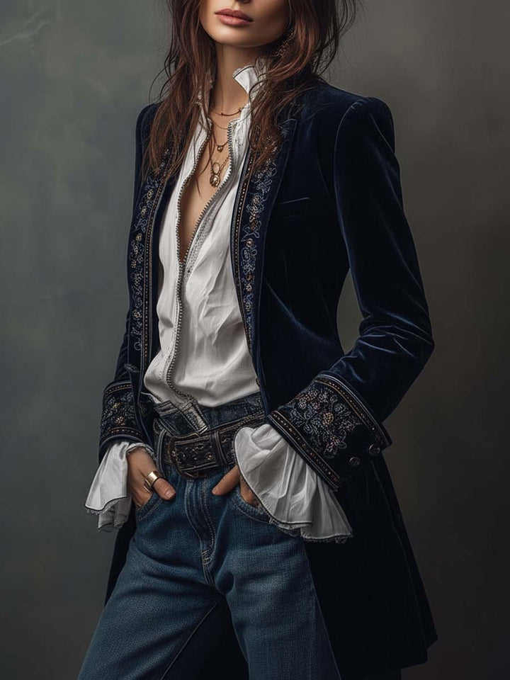 Margot™ | Vintage Embroidered Jacket