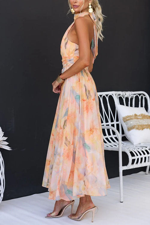 Abito Maxi con Collo