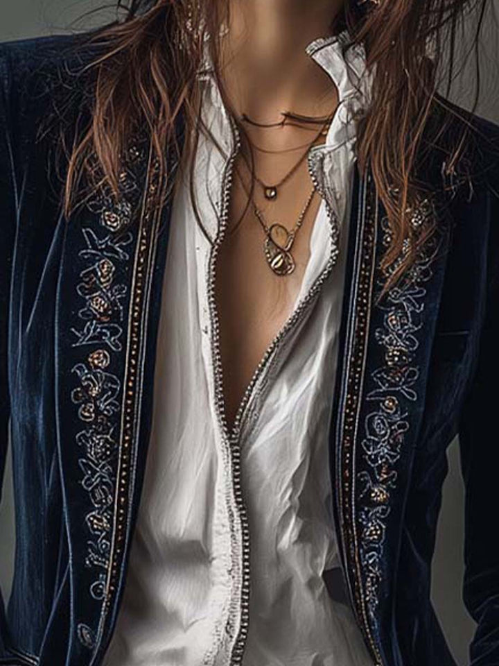 Margot™ | Vintage Embroidered Jacket