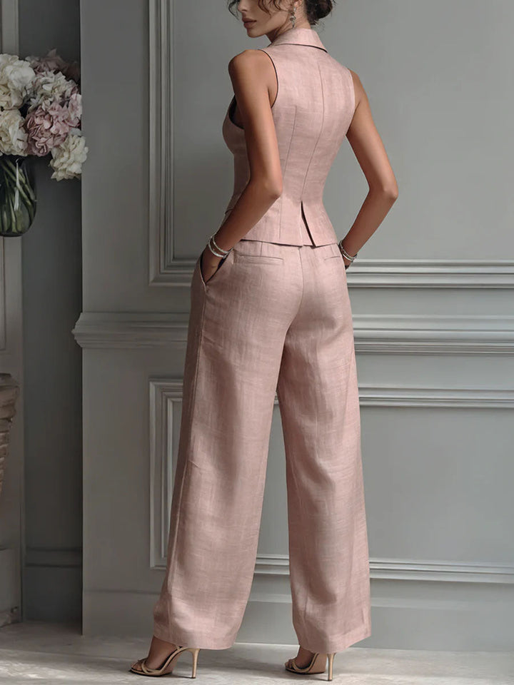 Victoria™ | V-Neck Two-Piece Set