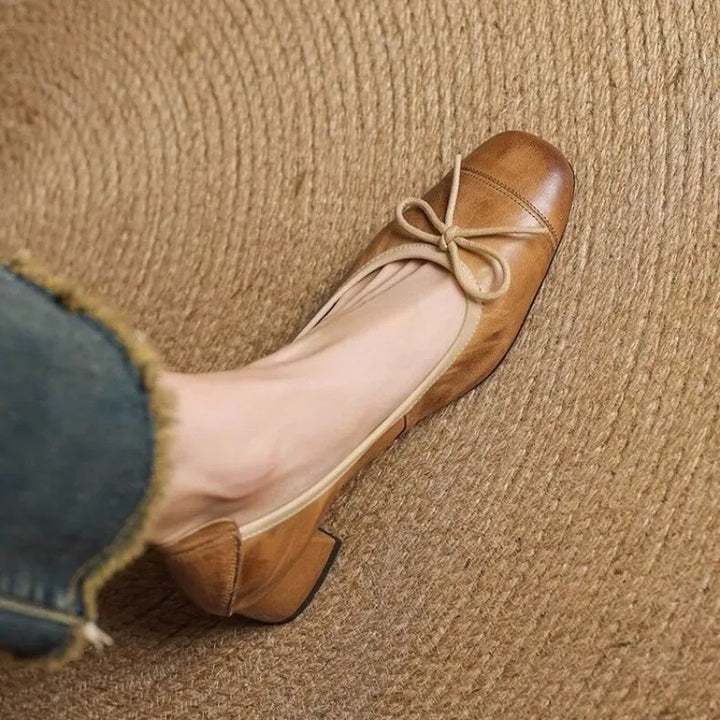 Celeste | Celeste Retro Square-Toe Block Heels