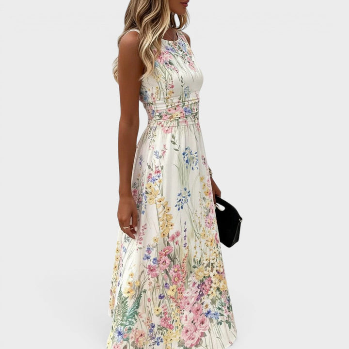 Paige – Sleeveless Floral Midi Dress